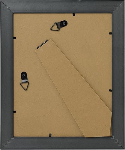 Miniatura 4 de AUEAR, Portarretratos de 8 x 10 pulgadas sin paspartú, marco de pared para galería, de mesa, pantalla horizontal vertical (dorado oscuro marrón y