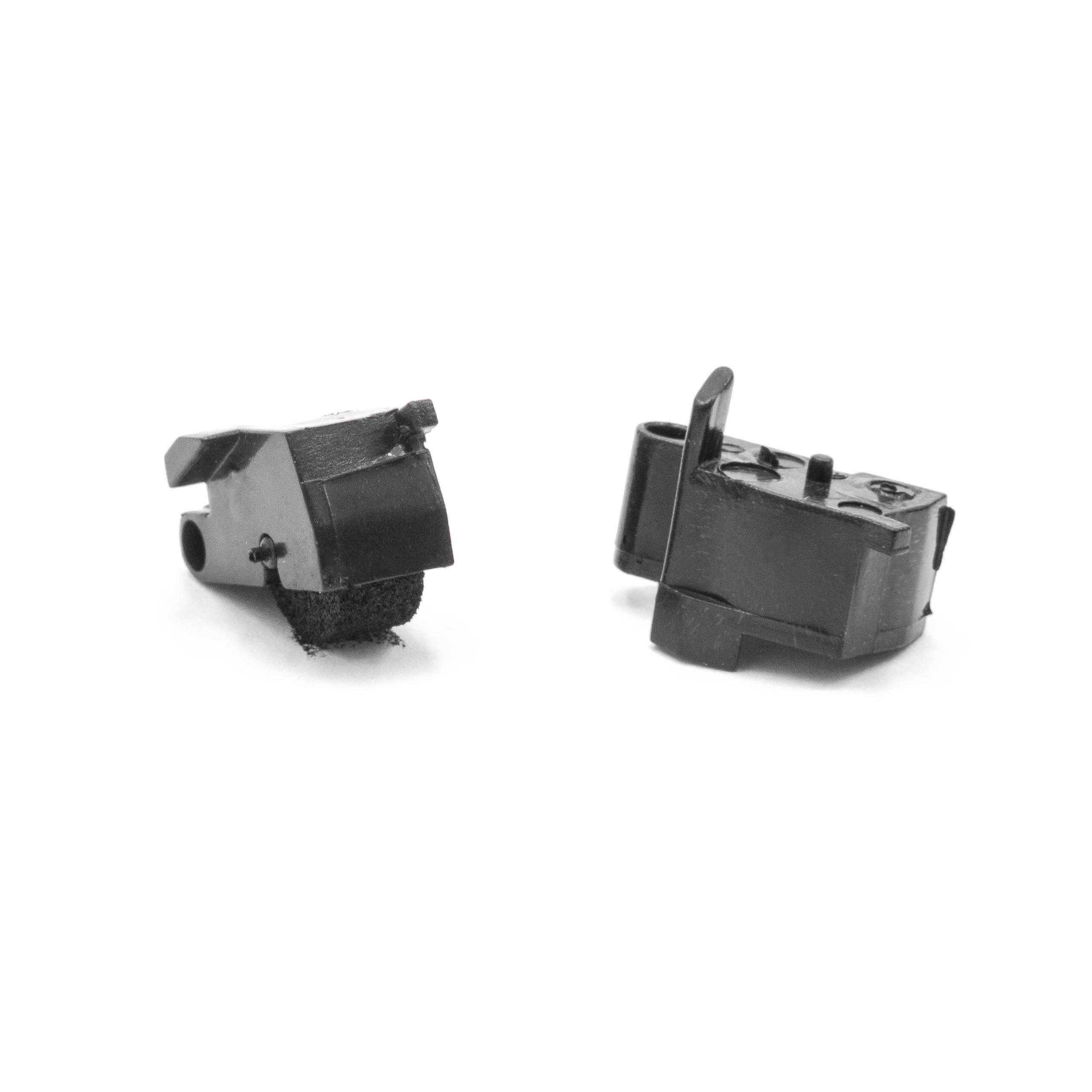 vhbw 10x Farbrolle, Farbwalze Schwarz kompatibel mit Sharp EA78, EA780, EL1192C, EL1192G Taschenrechner, Registrierkasse