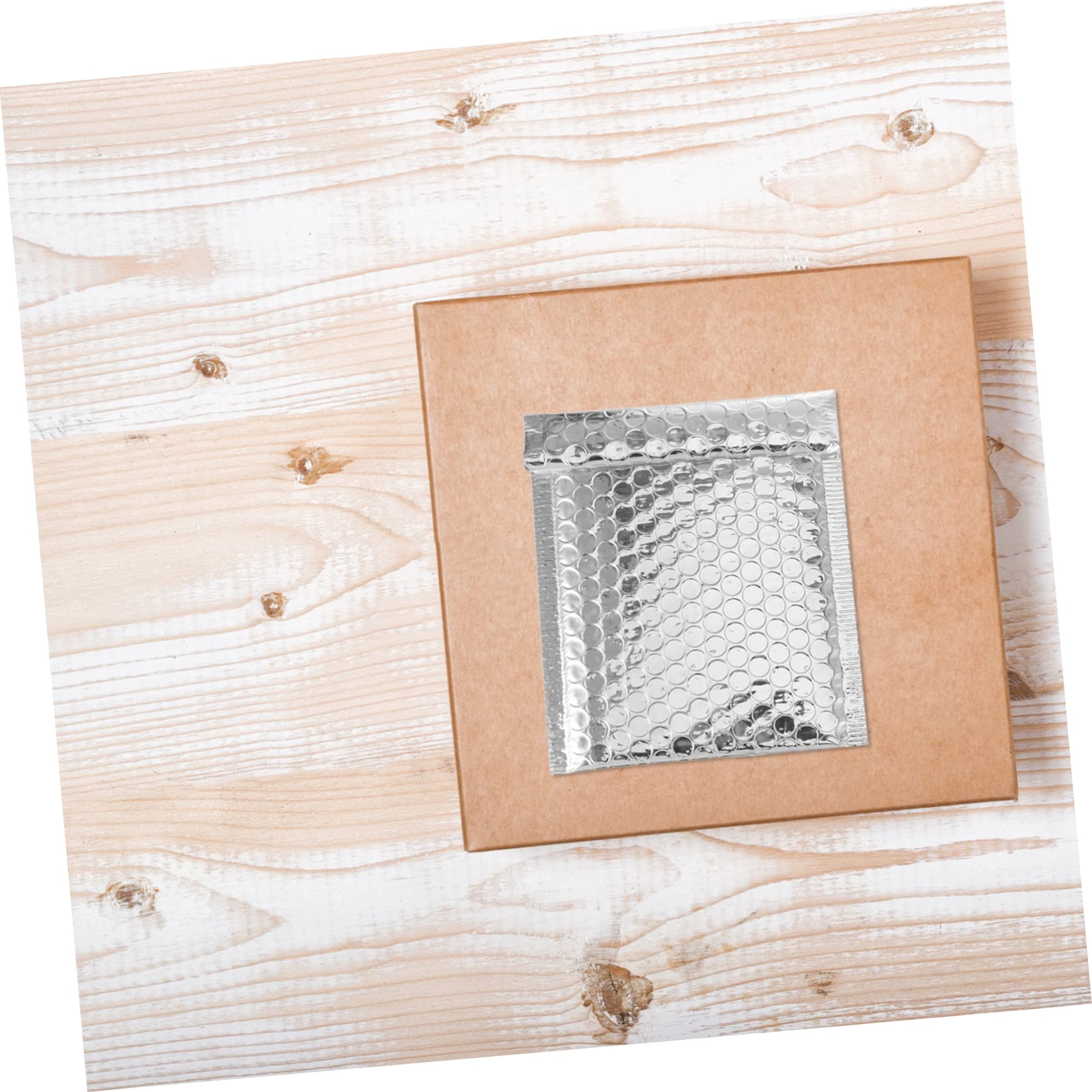 LALAFINA Buste Imbottite Argento Bolle 100 Pezzi Buste Padded per Spedizioni Piccole in Materiale Sintetico per Scuole e Negozi