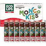 Mongo Kiss USDA Organic Lip Balm Set 8-pack (0.15 oz. each) with Mongongo Oil & Cocoa Butter to Moisturize Chapped Lips | Made in USA by Eco Lips - Yumberry