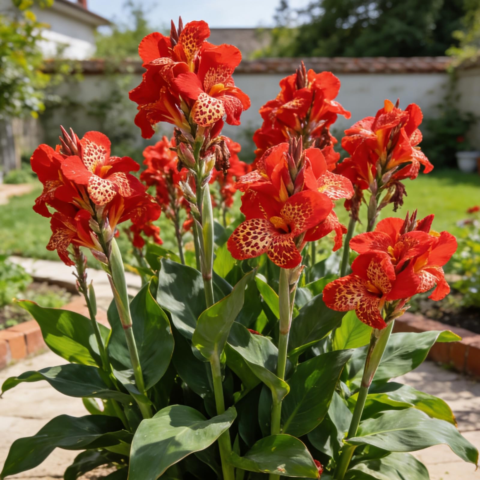 Bulbi di Canna, Canna Perenne, Canna di Facile Coltivazione, Canna Resistente, Crescita Rigogliosa in Giardino-2 rizomi-d