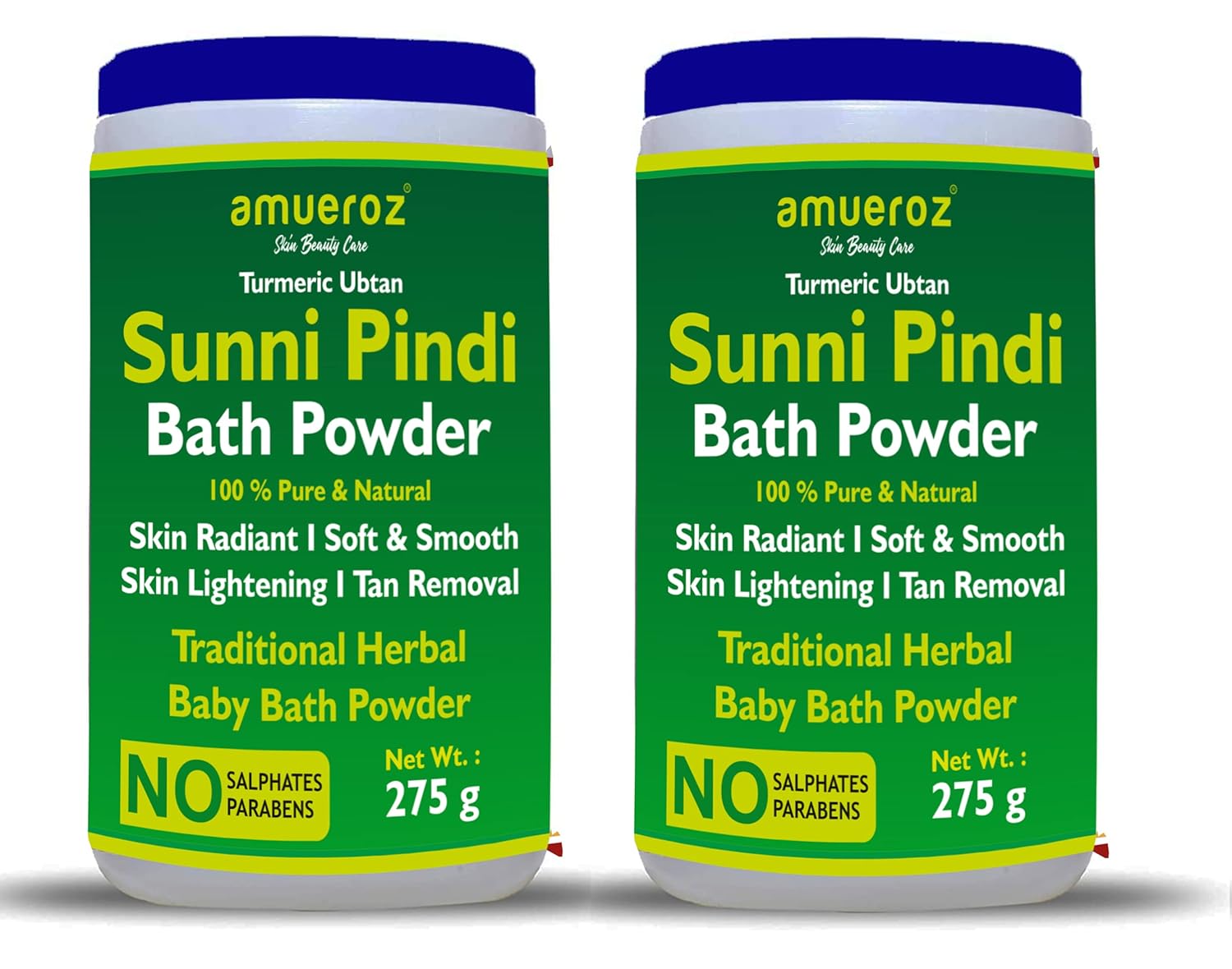 Amueroz Ubtan Sunni Pindi Bath Powder PACK OF TWO Traditional baby