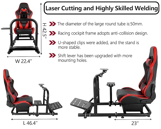 Cockpit de Simulación Marada Racing Ajustable para Logitech y Fanatec miniatura 3
