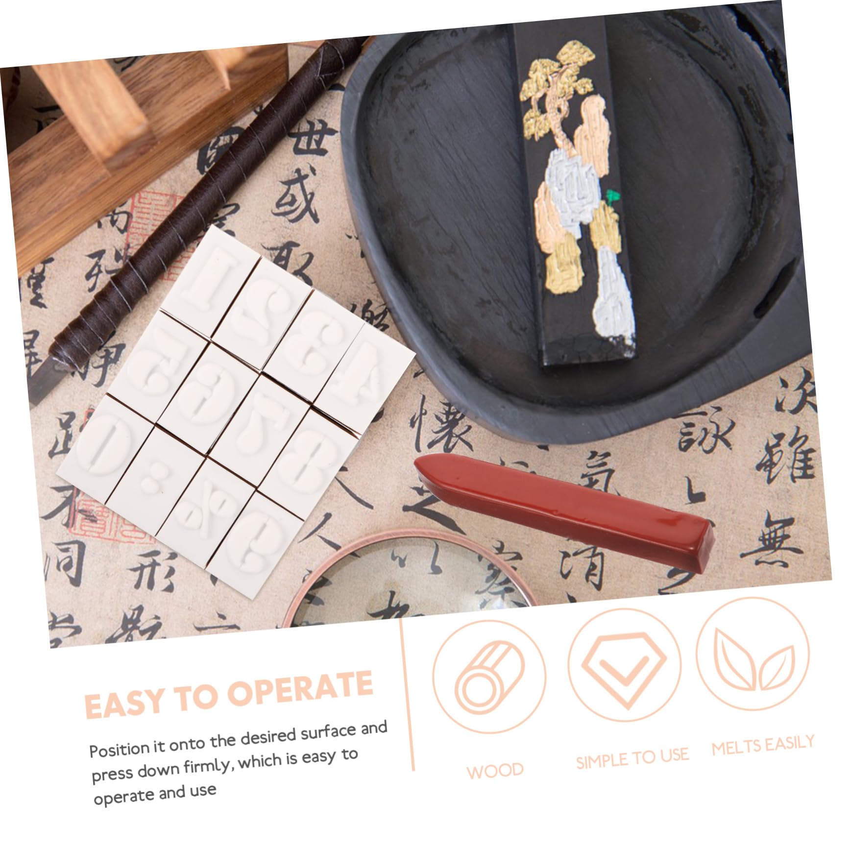 HOMSFOU 5 Set Timbri Legno Vintage per Scrapbooking Stamps per Journaling Design e Pratico per Creazioni Fai da Te e Regali Creativi