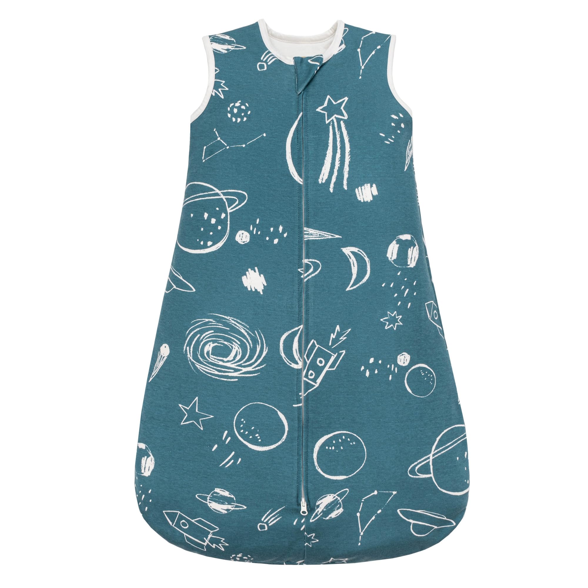 ZIGJOY Baby Sleeping Bag TOG Sleeping Bag 12-24 Months Baby Sleep Bag  Toddler Wearable Blanket with 2-Way Zipper for All Seasons, Blue Planet