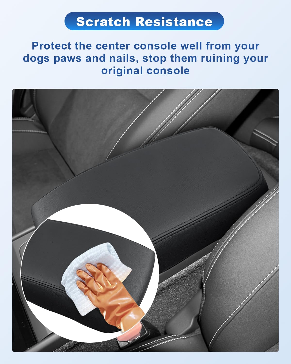 CDEFG Compatibile con Volvo XC40 C40 Recharge 2018-2024 2025 Braccioli centrali Braccioli Coperchio Protezione antigraffio Console Centrale Similpelle Bracciolo Box Cover Auto XC40 2025 Accessori