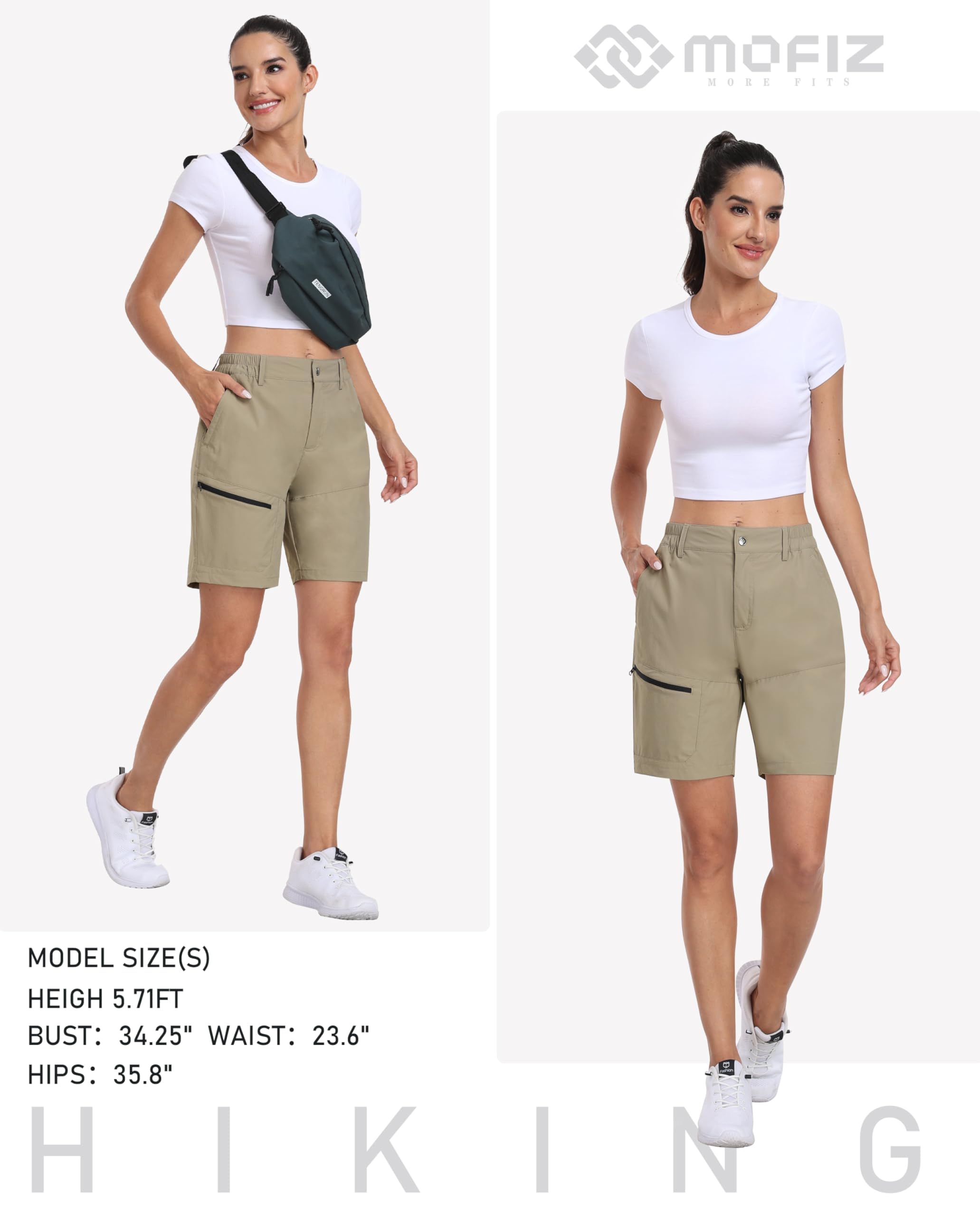 MoFiz Pantacourt léger pour femme - Capris décontracté pour voyage d'été - Short ample avec poches zippées, A04-bleu marine, Taille 3XL