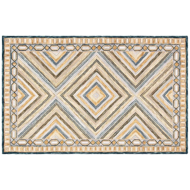 Image of OLEFIN Handmade Thick Woolen Anti Slip Carpet and Rugs for Living Room Bedroom Hall Dinning Room Kids Room