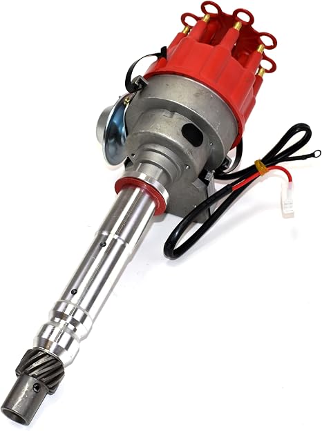 A-Team Performance R2R Complete Distributor - Ready 2 Run Compatible with Chevy SBC BBC 283-454 Series - Automotive Replacement Ignition Parts Two-Wire Installation with Red Cap: Buy Online at Best Price in UAE
