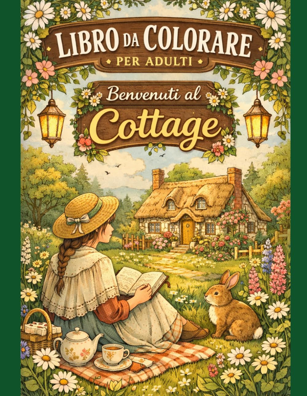 Libro da Colorare per Adulti: Benvenuti al Cottage