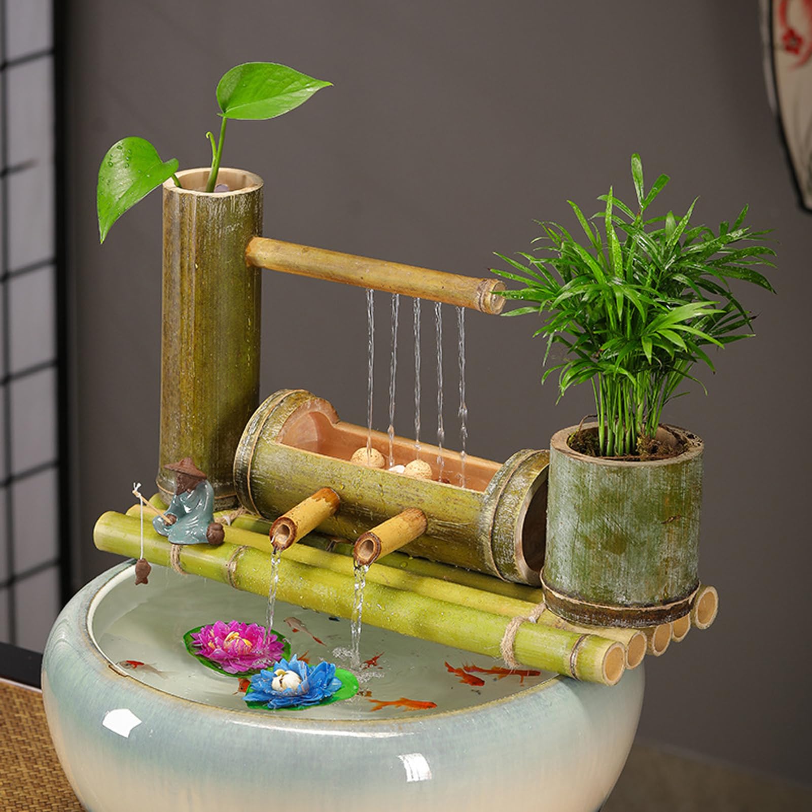 Amazon.co.jp: cxyin-home 竹の噴水 ししおどし 禅ガーデン/庭園噴水