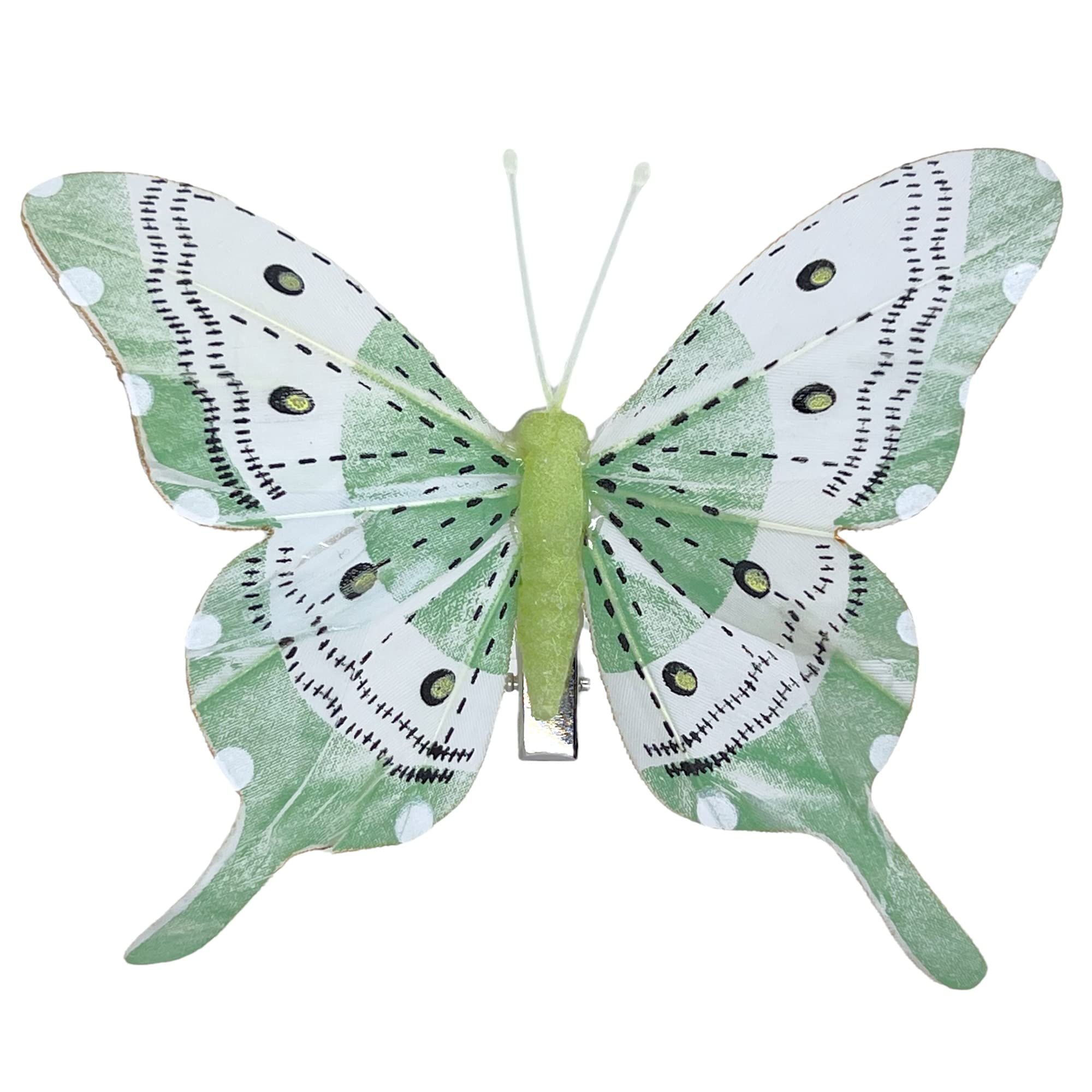 Farfalle Decorative MIK Con Clip - Set Da 6 Pezzi Colorati Per Decorazioni Creative - Foto 3