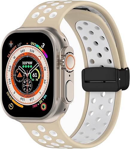 Correa deportiva para correas de Apple Watch de 1.929 in, 1.772 in, 1.732 in, 1.654 in, 1.614 in, 1.575 in, 1.496 in, impermeable, transpirable,