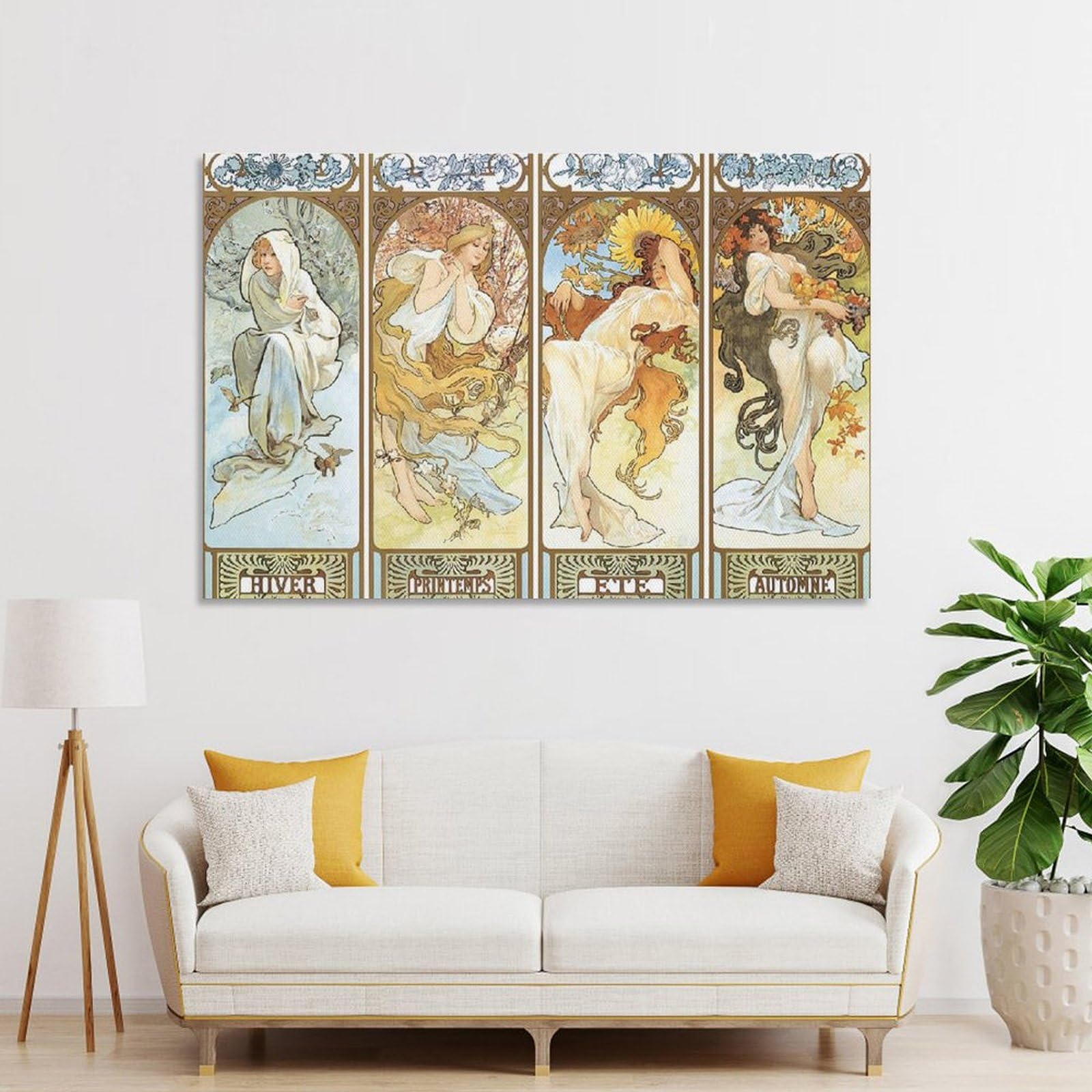 アルフォンス・ミュシャ　2040ピース ジグソーパズル 　四季（1900） アルフォンス・ミュシャ 2040ピース ジグソーパズル 四季（1900