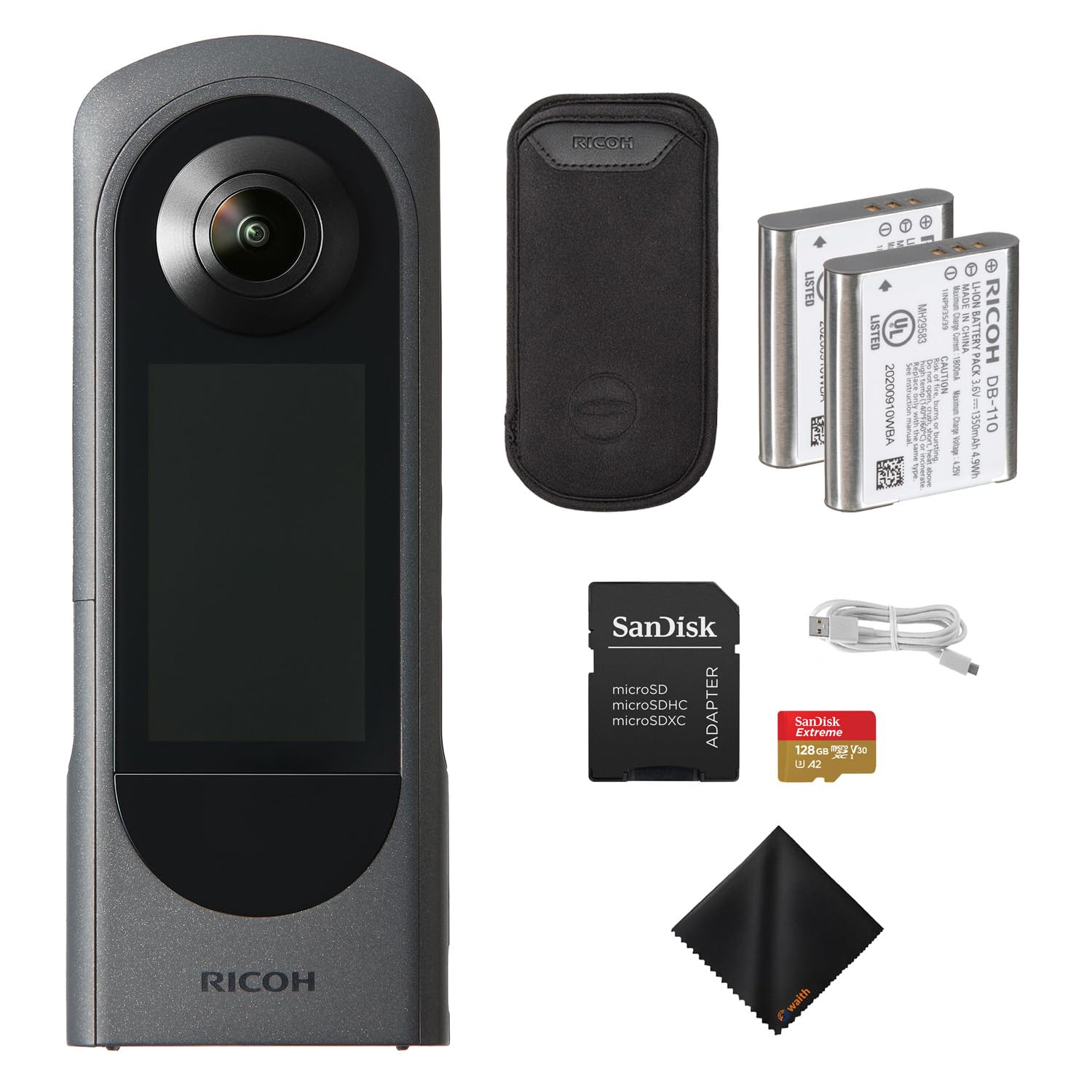 Ricoh Theta X 360° Camera – 5.7K Video & Dual 48MP Sensor for