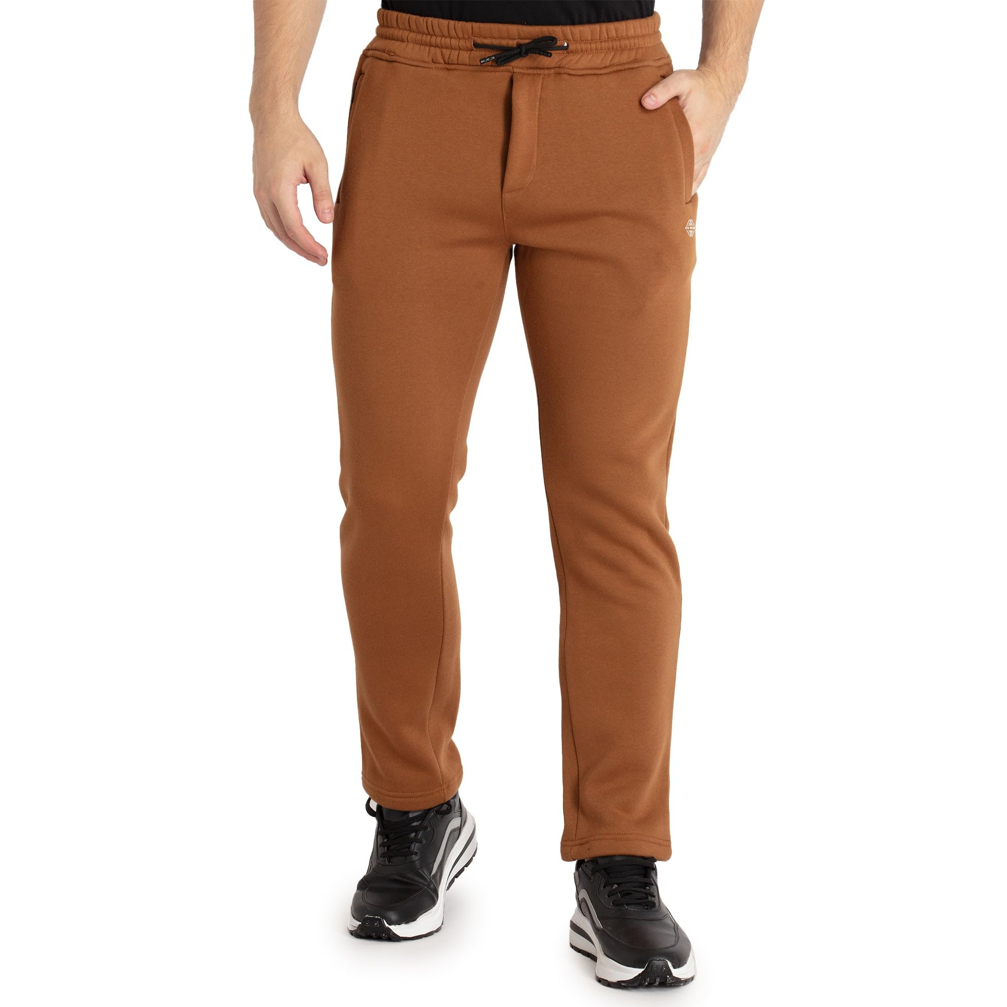 status quo Men’s Solid Regular Fit Fleece Trackpant with Elasticated Drawstring Waist-picture-10