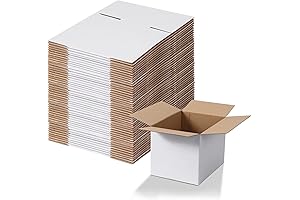 Calenzana 8x6x6 Shipping Boxes Set of 40: Optimal for Shipping, Mailing, Packing, and Storage