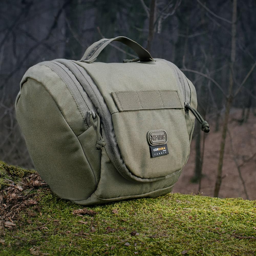 M-Tac taktyczny pojemnik na kosmetyki Elite Gen.II – torebka na podróże i kosmetyki wojskowe, Cordura 500D, wodoodporna, kompaktowa, na outdoor, kemping, Bundeswehr & Airsoft, Ranger Green