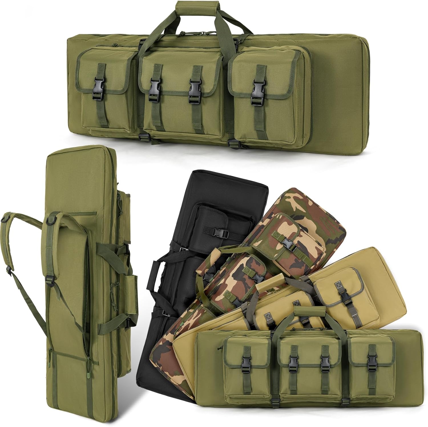 DULCE DOM 32/36/42/48/52 inch Double Rifle Case Soft Bag Gun Case