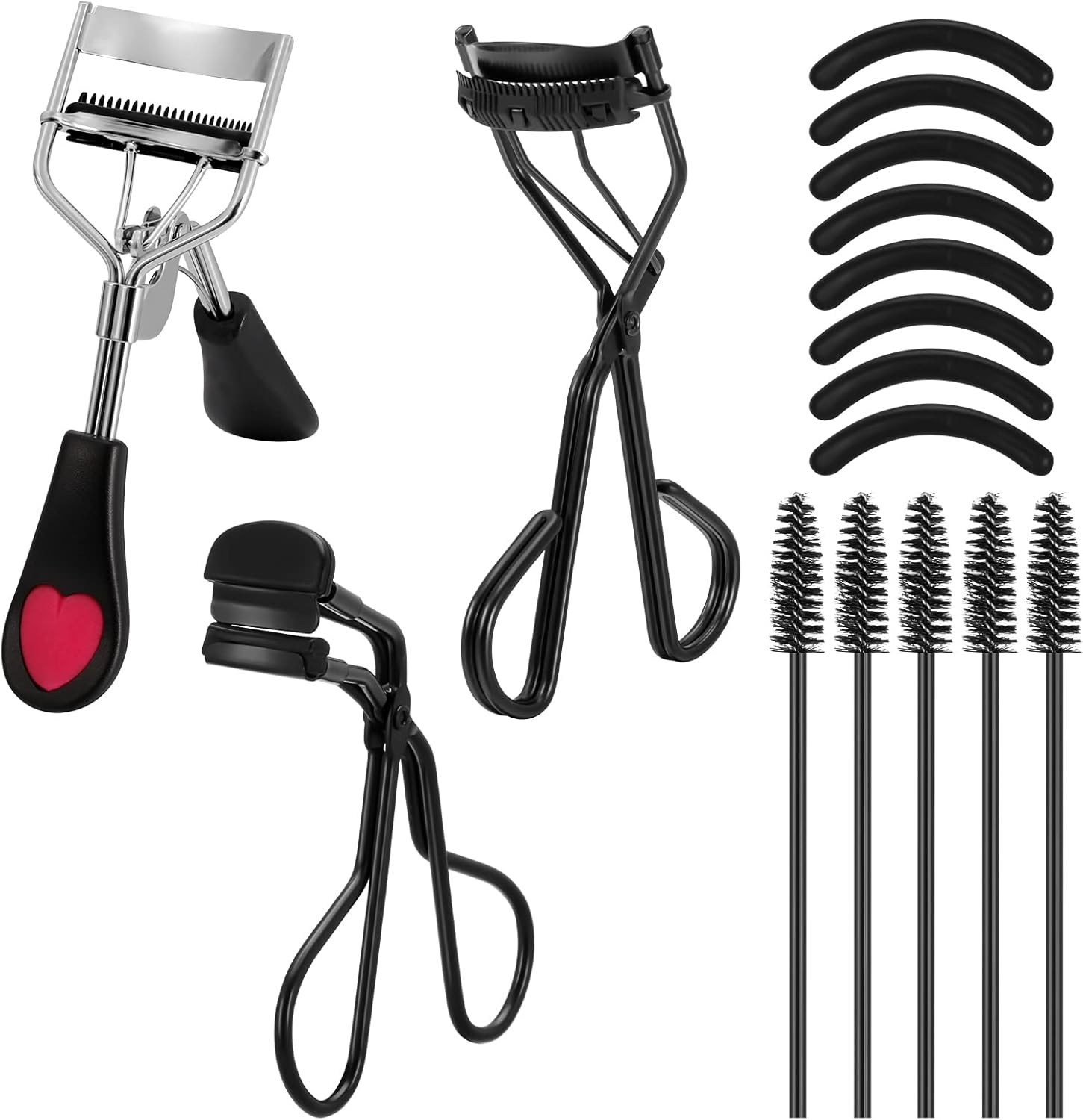 Eyelash Curler with Comb Eye Lash Curlers with 8 Refill Pads Lash