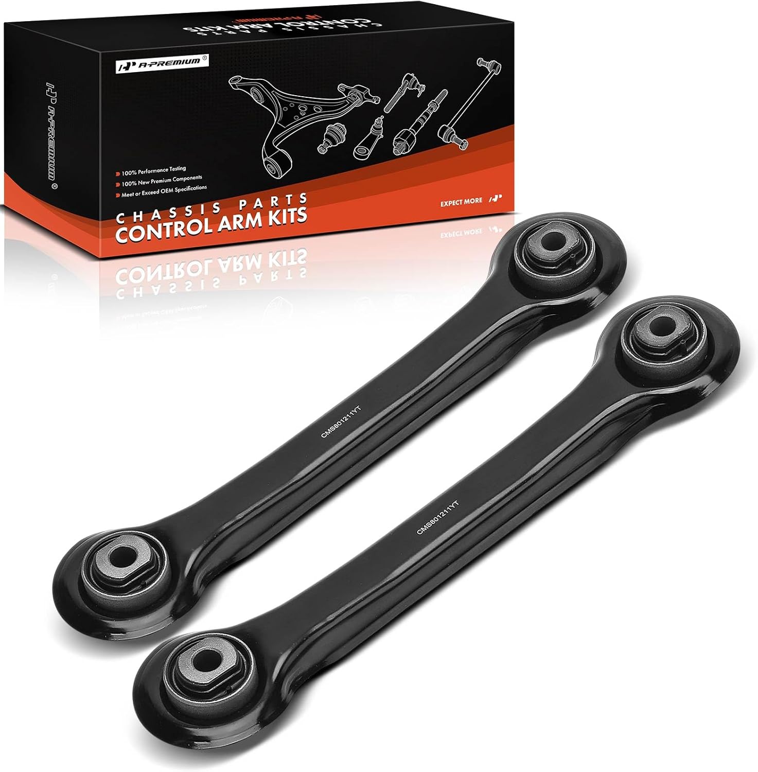 A-Premium 2 x Rear Forward Lower Suspension Lateral Arm, Compatible with Subaru Legacy 2000-2009, Baja 2003-2006