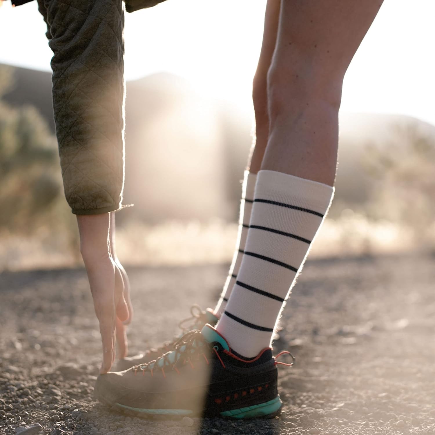 CloudLine - Merino Wool UL Graduated Compression Socks - Merino Wool, Seamless Toe, Thin, Moisture Wicking, Anti-Blister - Image 5