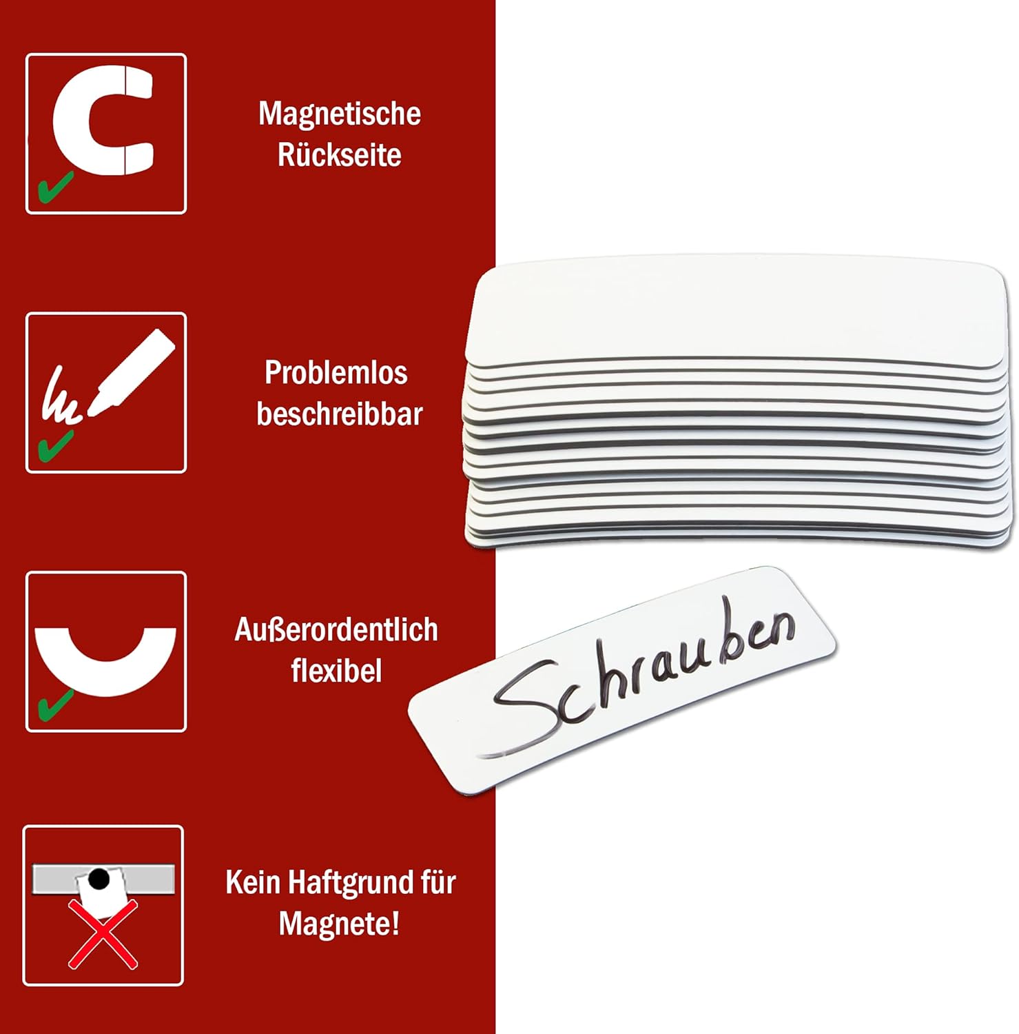 MagnaC Labels in 4 Colours Removable Labels