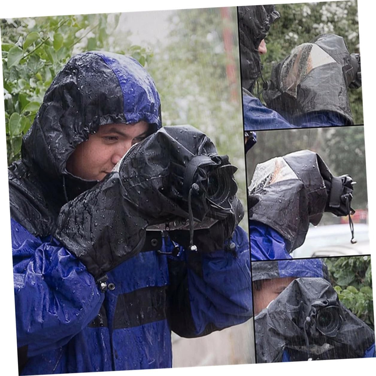 Waterproof DSLR Camera Rain Cover with Dustproof Protection for Outdoor Photography, Universal Rain Sleeve for Hunting and Birdwatching, Weather-Resistant Camera Accessory