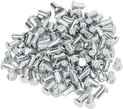 GLOGLOW 11mm Snow Tire Spikes, Steel Carbide Wheel Studs 100 Pcs for Cars Trucks Motorcycles ATVs SUVs, Screw In Traction Grip for Ice Snow, Easy Install Winter Driving