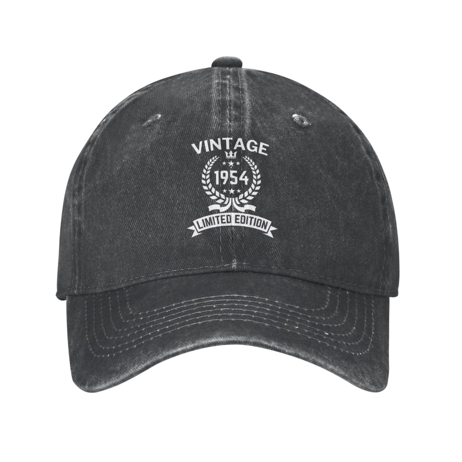 Melbrakin Unisex Black Est 1954 70Th Birthday Gifts For Women Men, Vintage 1954 Limited Edition Hat Mrs Mr Baseball Cap Dad Trucker Hat