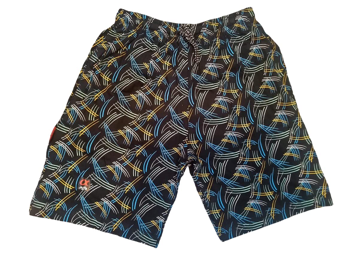 alfa Men's Regular Fit Printed Mercerized Cotton Bermuda Shorts with 3 Pockets-picture-50