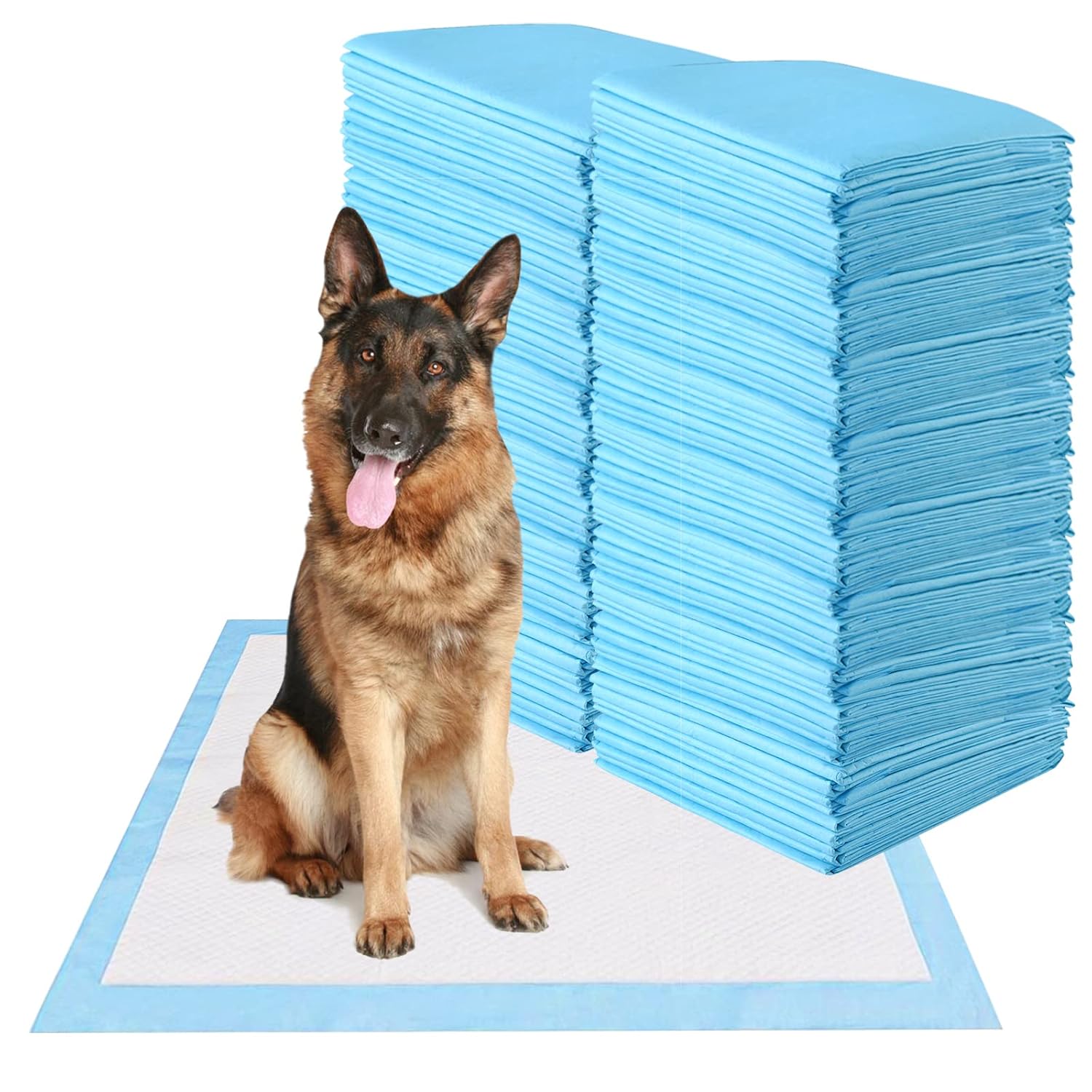 Giantex Dog Pee Pads 150 Count, 30''x30'' Dog Potty Pads, Powerful Absorbency, 5-Layer Design, Leak-Proof Disposable Pet Piddle Training Pad for Medium to Large Dogs Doggie Cats Rabbits