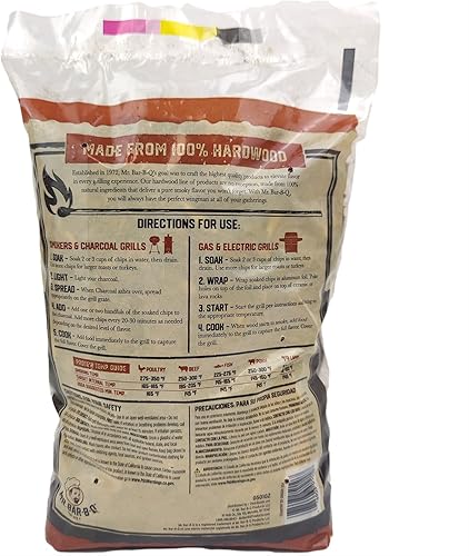 Miniatura 3 de Mr. Bar-B-Q Astillas para ahumar de madera Mesquite, virutas de ahumar de madera de mezquite 100 % natural para fumadores, funcionan en cualquier