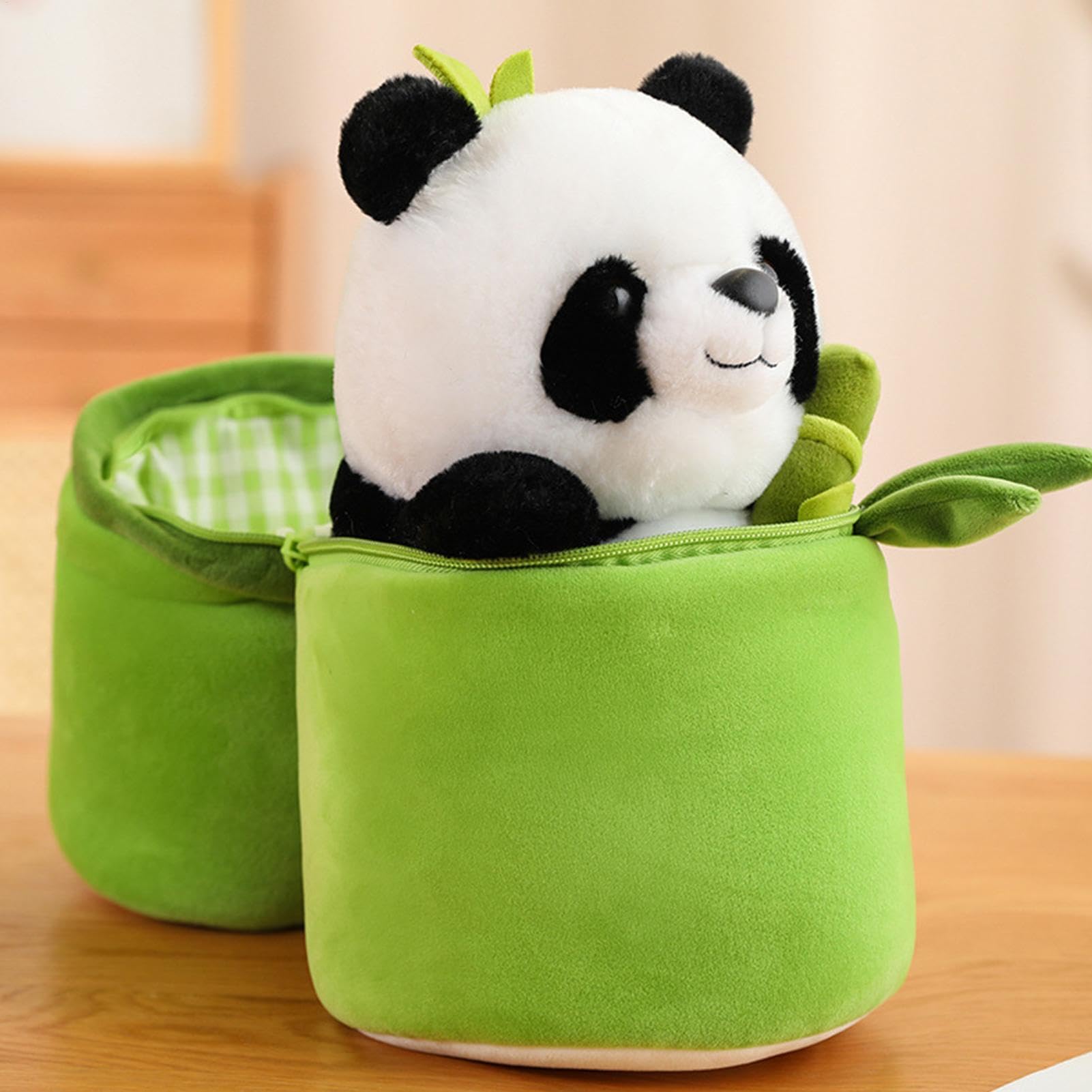 Panda Bambus Stofftier Kuscheltier Spielzeug Edles Stofftier Kuschelkissen