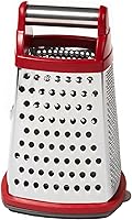 KitchenAid Gourmet 4-Sided Stainless Steel Box Grater with Detachable 2-Cup Storage Container - Cheese, Veggie Zester & Slicer