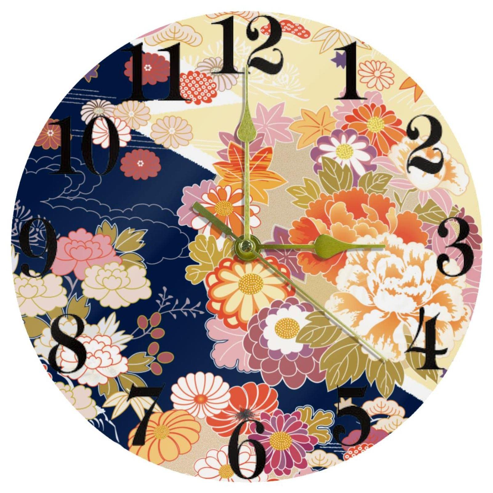 Horloge murale japonaise érable pour créer un espace de travail zen et silencieux au bureau