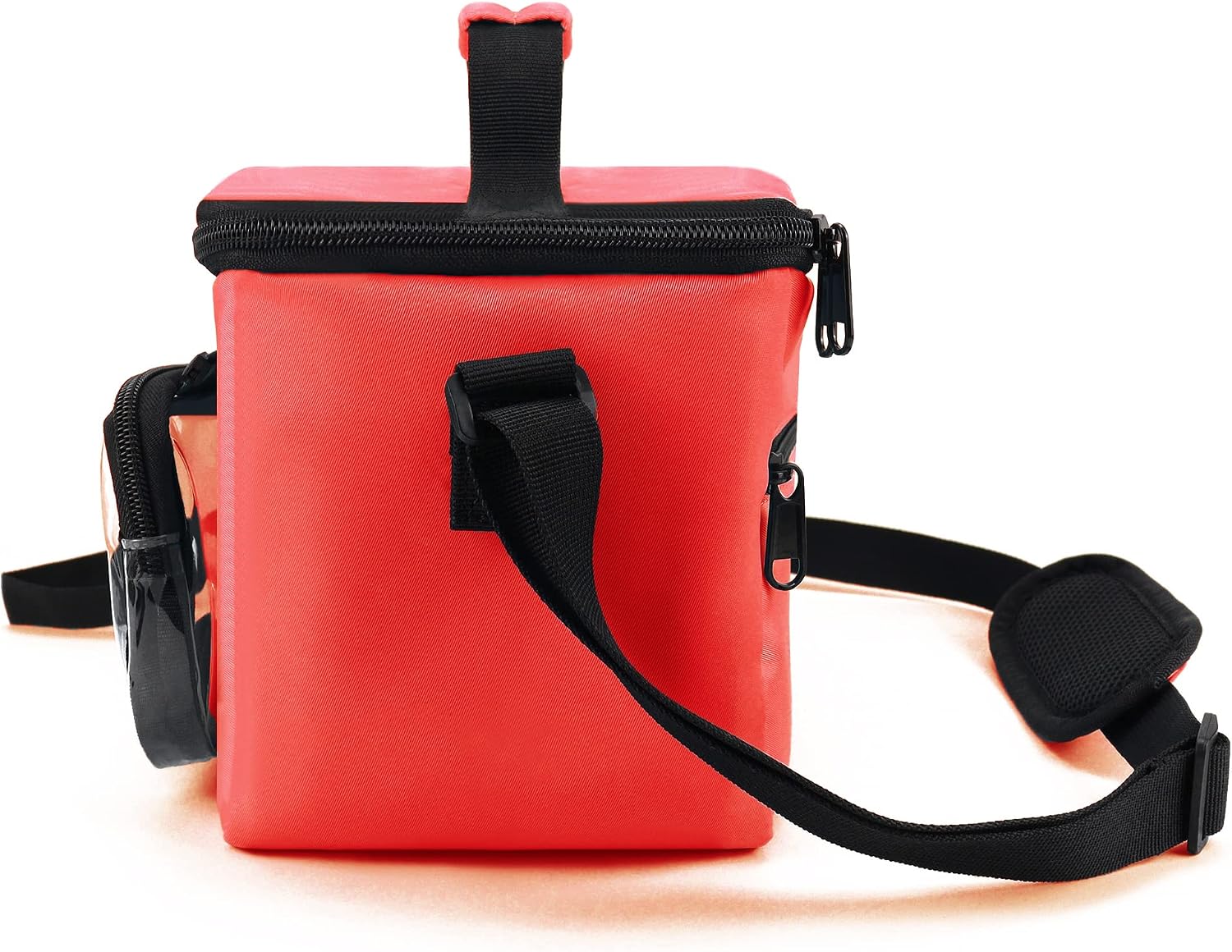 Annmore Carrying Case for Toniebox 1 and 2, with Compartment for Tonies Figures, Charger and Headphones, compatible with Yoto Player and Cards, Red