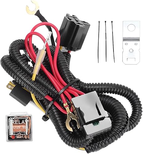 Bocinas de aire de 12 V para camión, arnés de cableado de bocina de aire, arnés de relé de bocina, juegos de cables de bujía automotriz, kit de relé