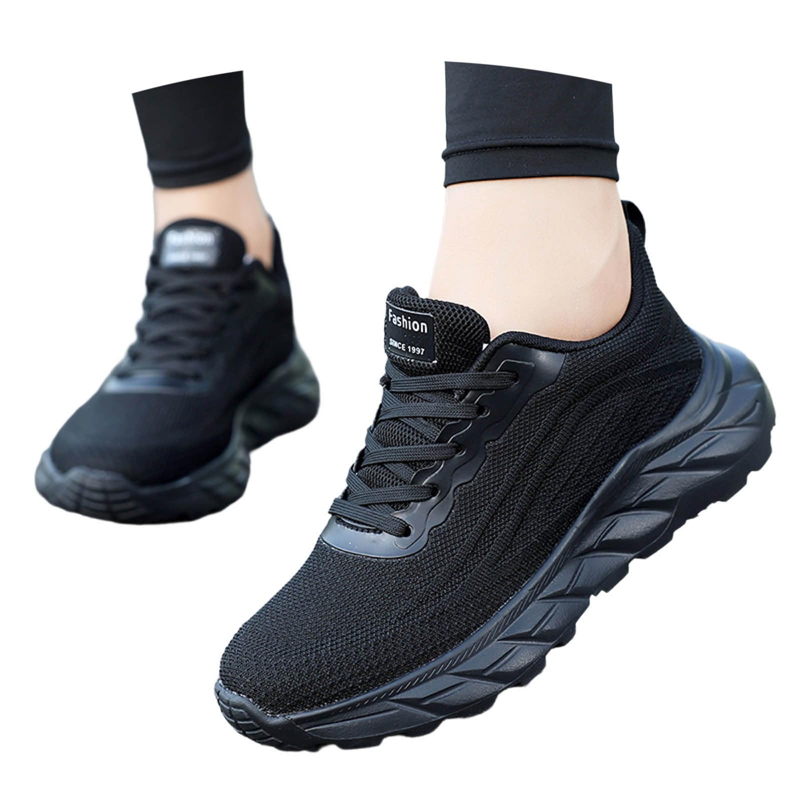 Zapatillas deportivas para mujer, ligeras, transpirables, cómodas, antideslizantes, para correr, atléticas, para el tiempo libre, con suela plana, para senderismo, entrenamiento, con cordones