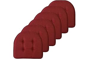 Sweet Home Wine Burgundy Dining Room Seat Cushions