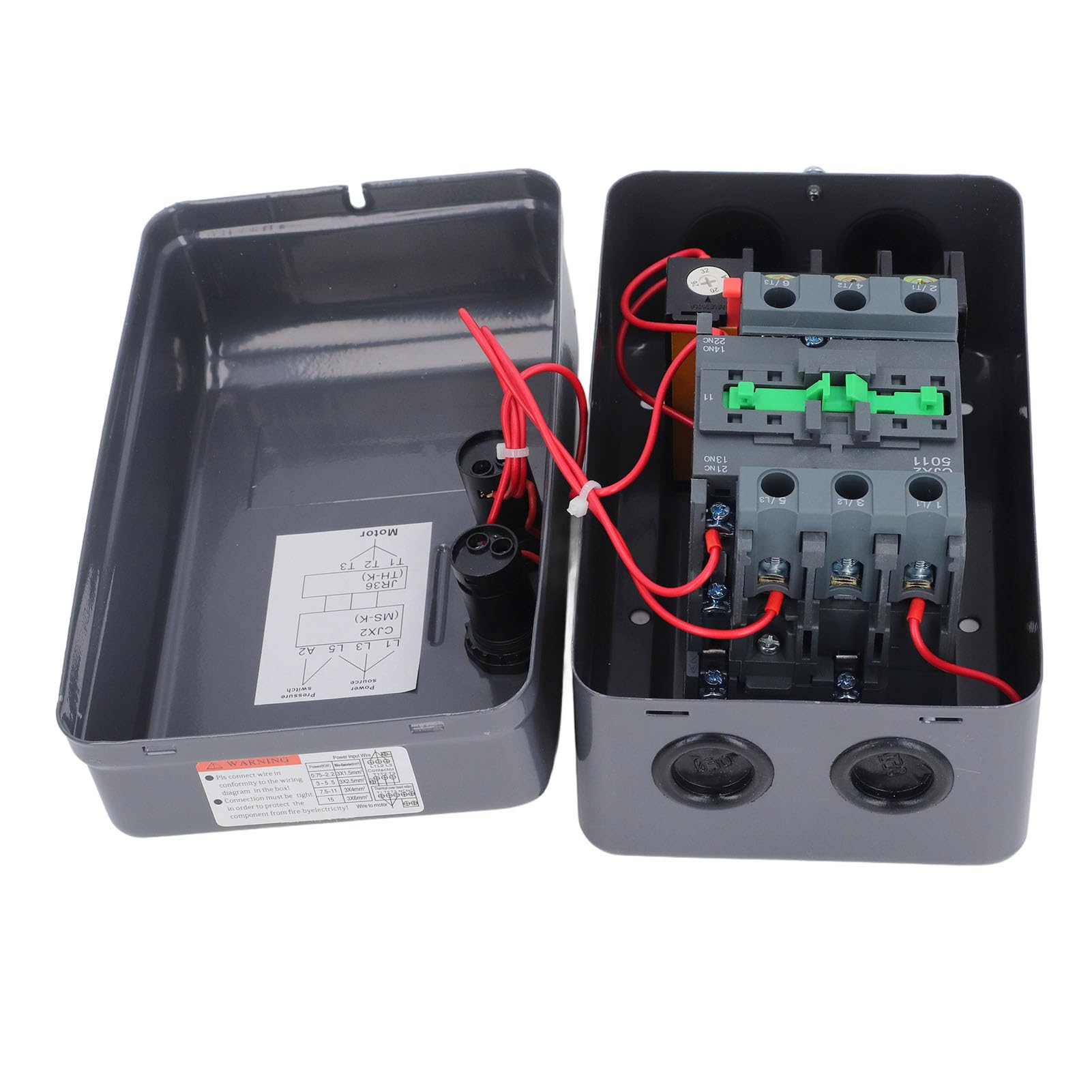 Changor Interruptor de Control Compacto de 11 KW con Arrancador de Motor Magnético Trifásico para Compresores de Aire y Aplicaciones de Agua