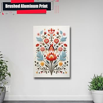 Amazon.com: Nordic Garden, Scandinavian Folk Art Birds and