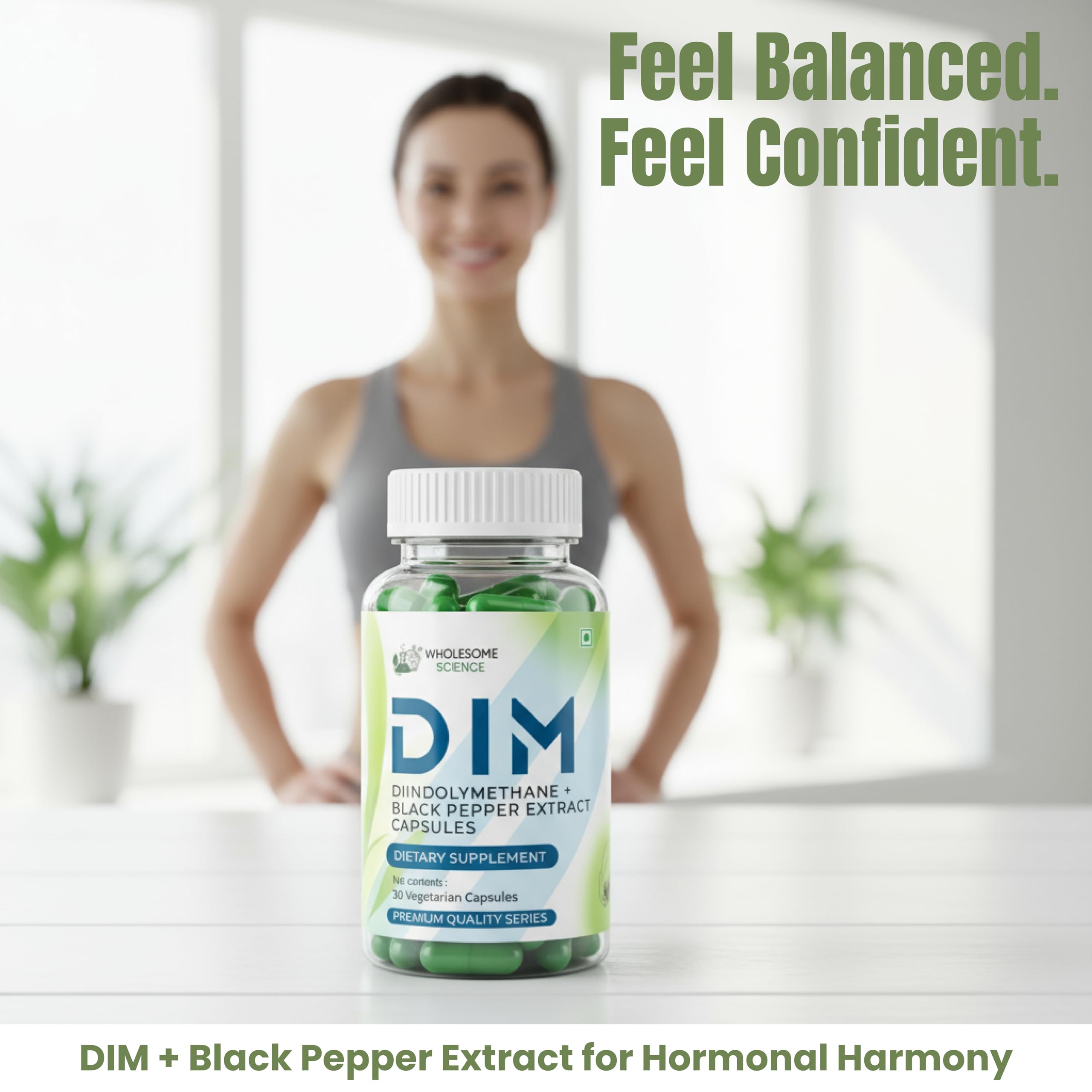 DIM 200mg with Black Pepper Extract 2.5mg | Diindolylmethane Dietary Supplement | Vegan, Non-GMO, Soy Free | 30 Vegetarian Capsules — Amazon image 5