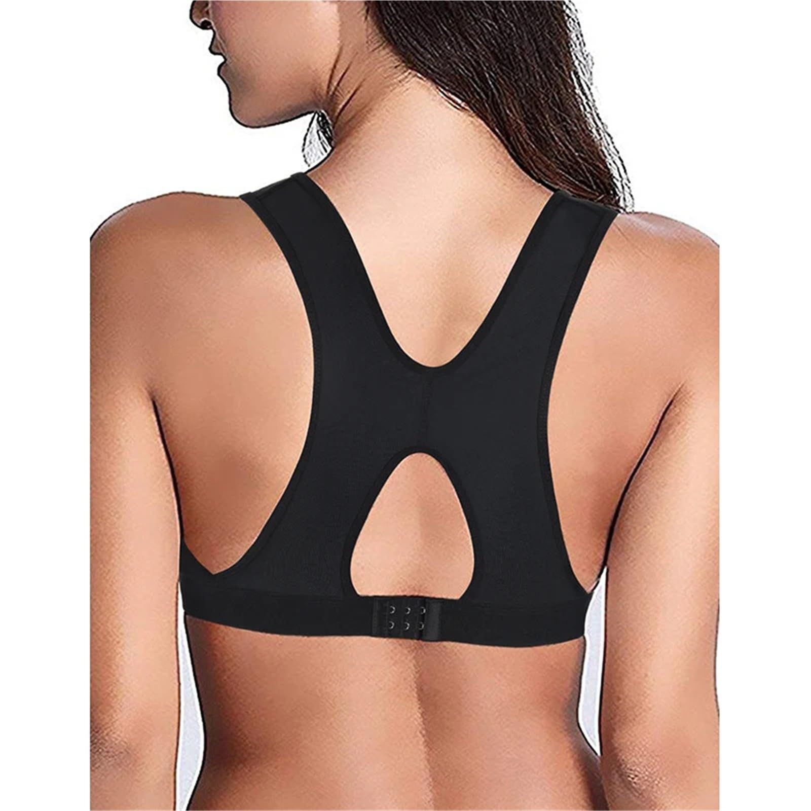 Sujetador Cierre Delantero Sujetadores for Mujer, sin Costuras, Acolchados, Push Up, Sujetador poscirugía, Cierre Frontal, Chaleco, Ropa Interior, Deportes Ajustables
