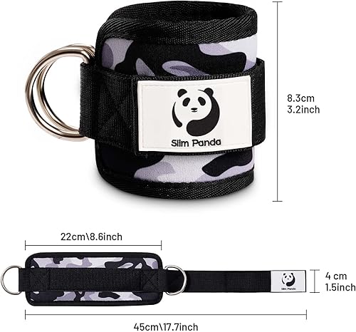 Miniatura 8 de Slim Panda Correa de tobillo para máquina de cable, tobillo para patadas, abductores de cadera, entrenamientos de glúteos, extensiones de piernas,