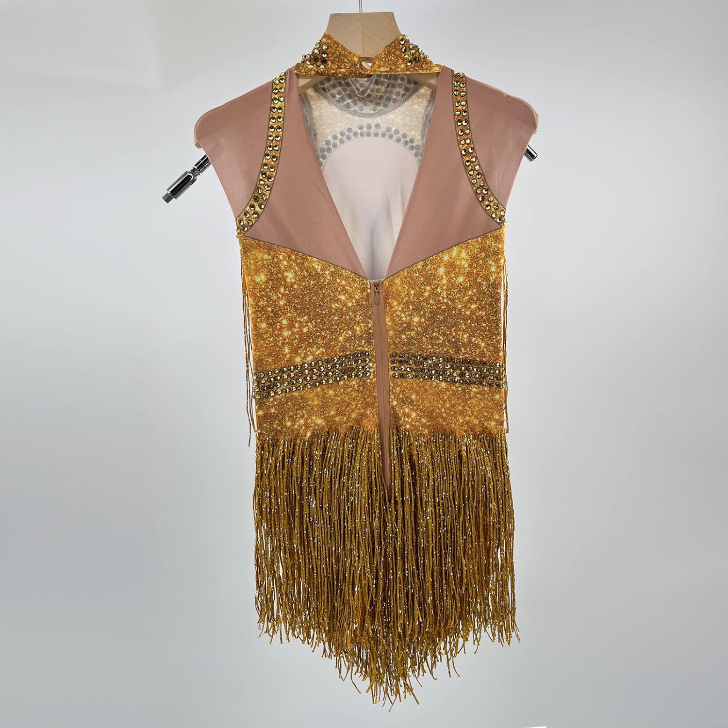 Sparkly Drag Queen Outfit Rhinestone Tassel Bodysuit Nightclub Show Stage Team Stretch Latin Jazz Salsa Dance Costumes