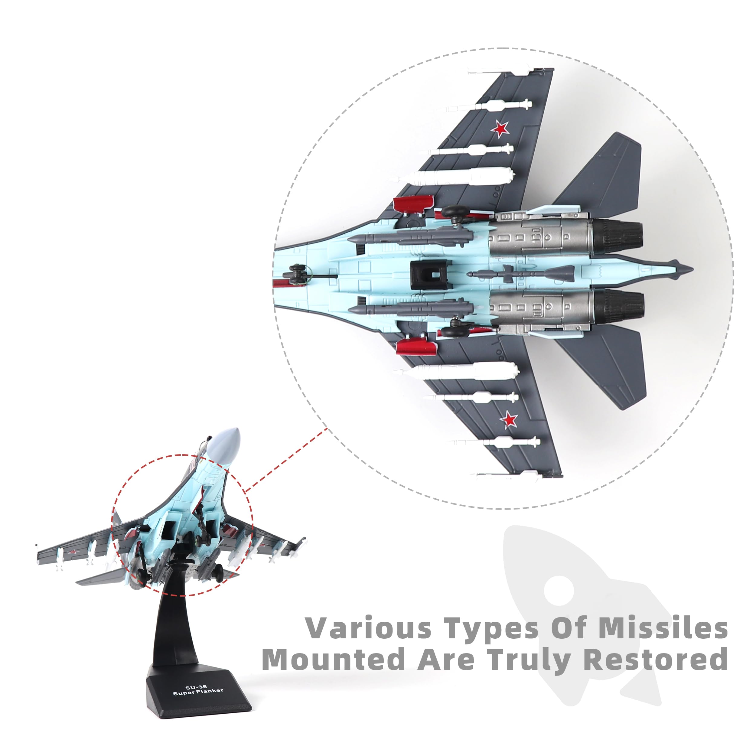 Amazon.co.jp: NUOTIE 1/48 スホーイ Su-35 フランカー E 金属完成品