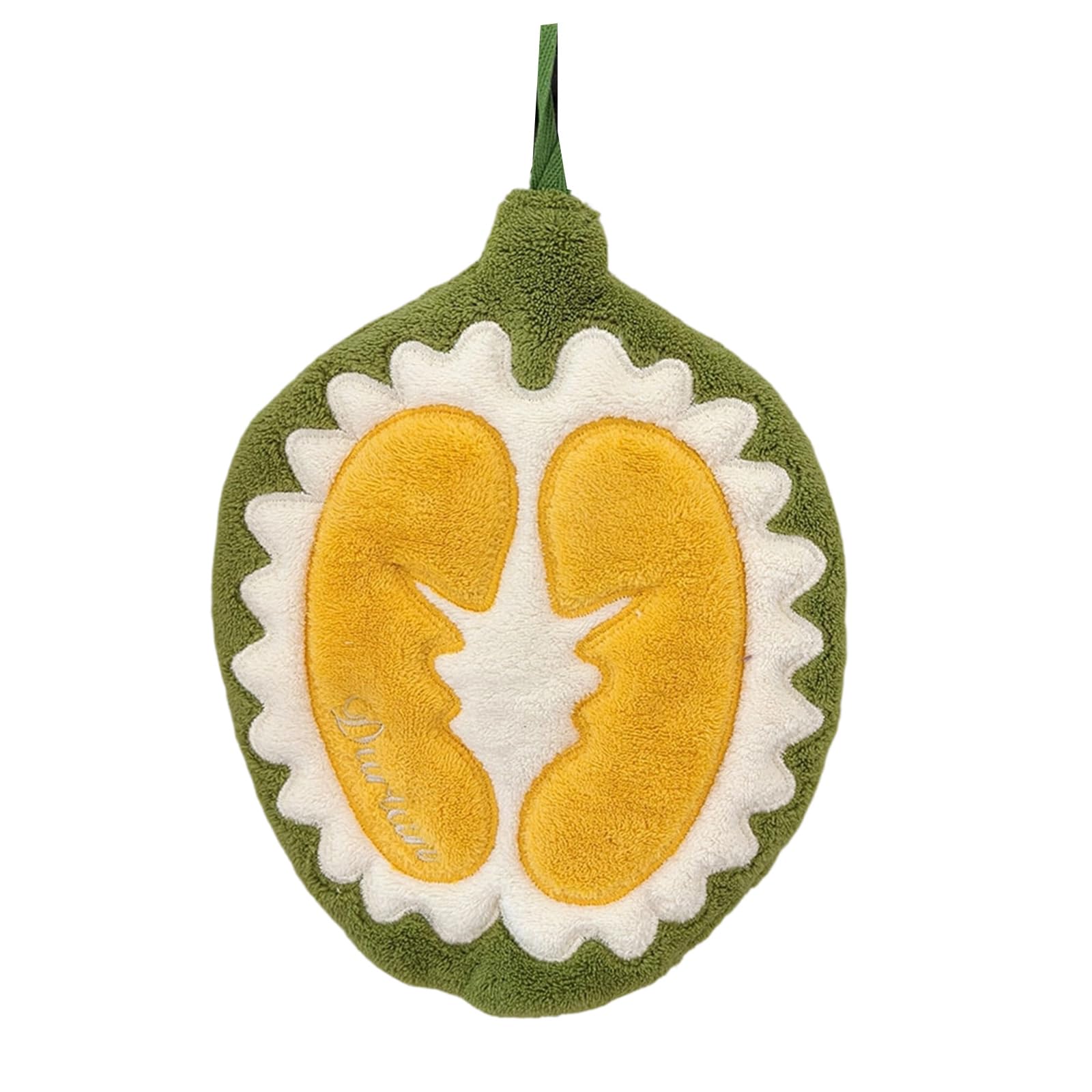 Fruit Hand Towels with Loop Coral Fleece Kitchen Towel Soft Absorbent Plush Hand Drying Cloth for Bathroom Family Home Sink Washcloth Loop Towel Nursery Plush Drying Cloth Home Bathroom Washcloth