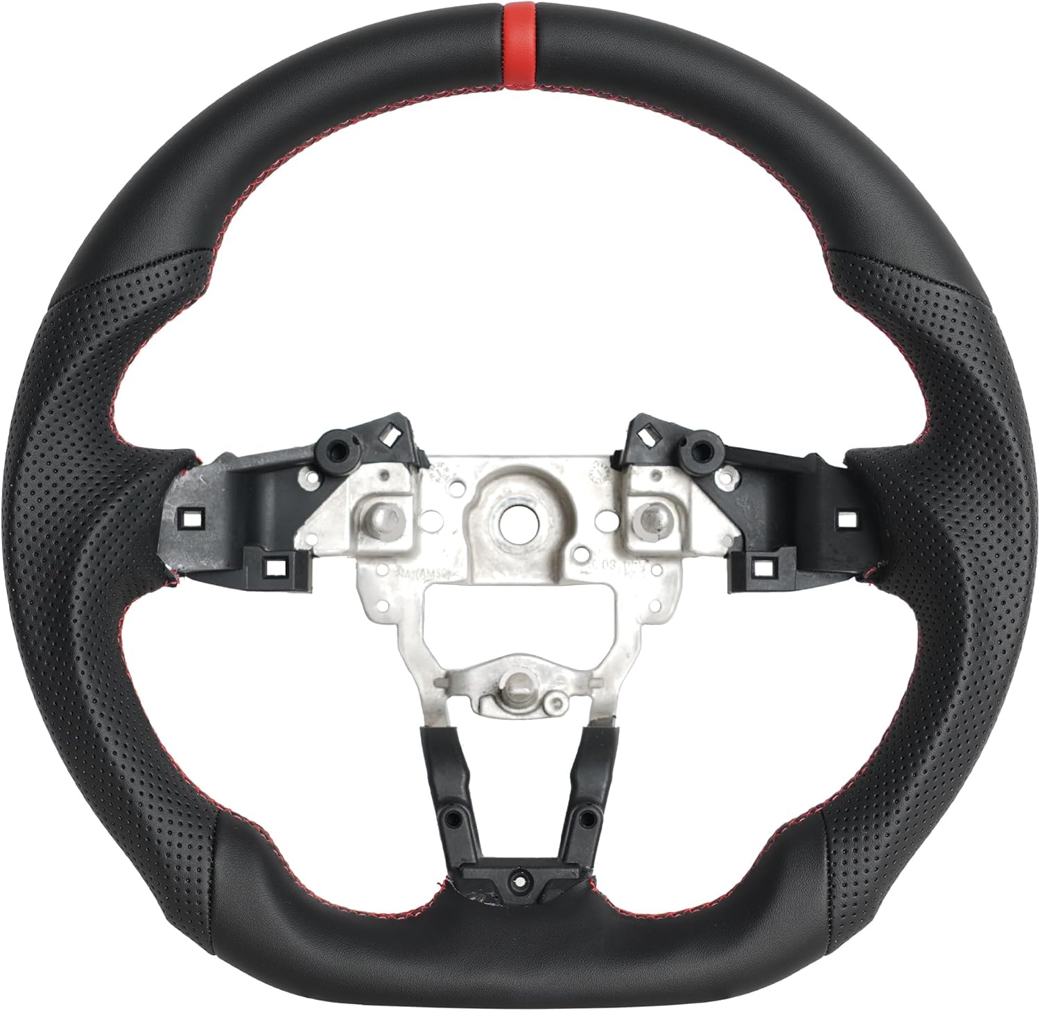 Full Leather Steering Wheel for Mazda MX-5 Miata ND 2015-2023 D-Shaped Flat Bottom (OEM) Steering Wheel Replacement