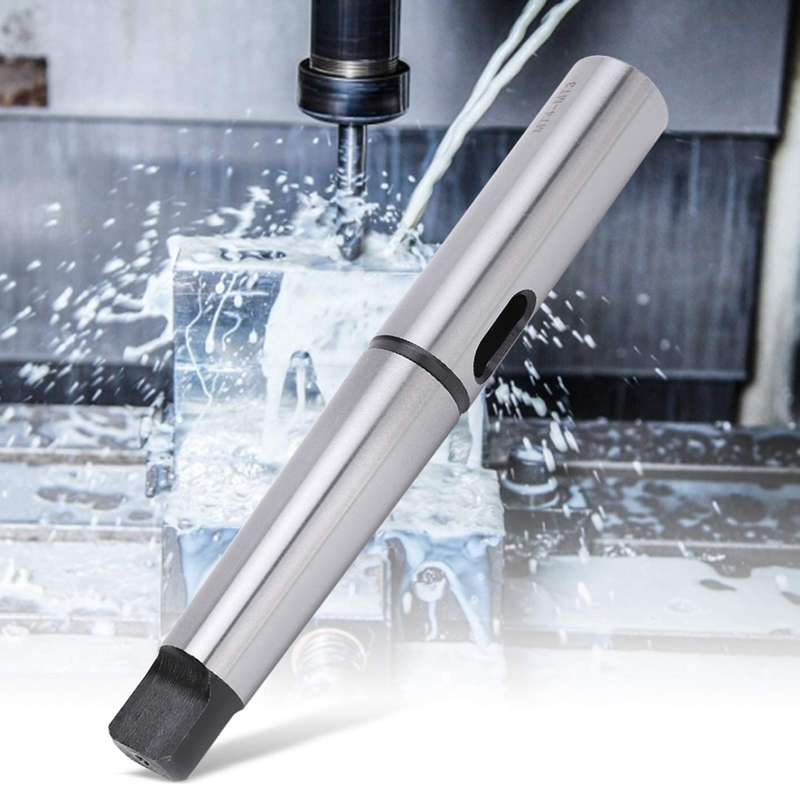 Adaptador de manguito de broca cónico alargado de precisión, manguito reductor de cono Morse de acero de alta velocidad para fresadora de torno CNC, herramientas industrial